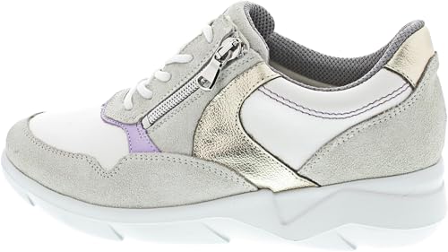 Waldläufer K-Funky 668001 Damen Sneaker für den Sommer - modische Frauen Halbschuhe Blau UK6 - EU39 von Waldläufer