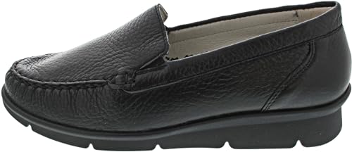 Waldläufer K-Inga Damen Mokassin in Schwarz, Größe 8 von Waldläufer