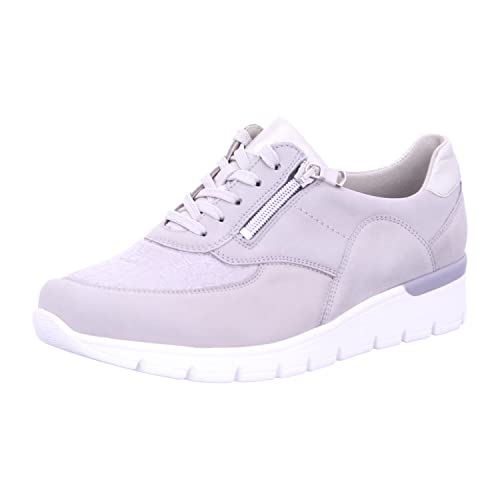 Waldläufer Damen Sneaker Schuhe Ramona Sneaker Leder-/Textilkombination Sport Halbschuhe Uni von Waldläufer