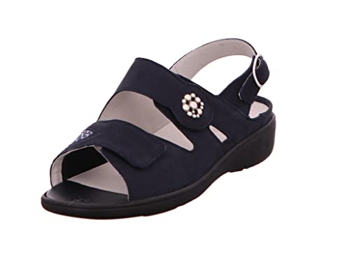 Waldläufer Kara Weite K Denver GIRAFFESTRETCH blau Gr. 42,5 von Waldläufer