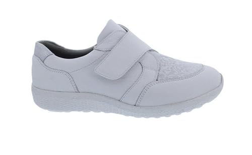 Waldläufer M-Ira Halbschuh 815M32-303-663, Porto Jasminstretch Bufa, Weiß/Silber, OrthoTritt, Weite M Weiß Gr. 38 1/2 von Waldläufer