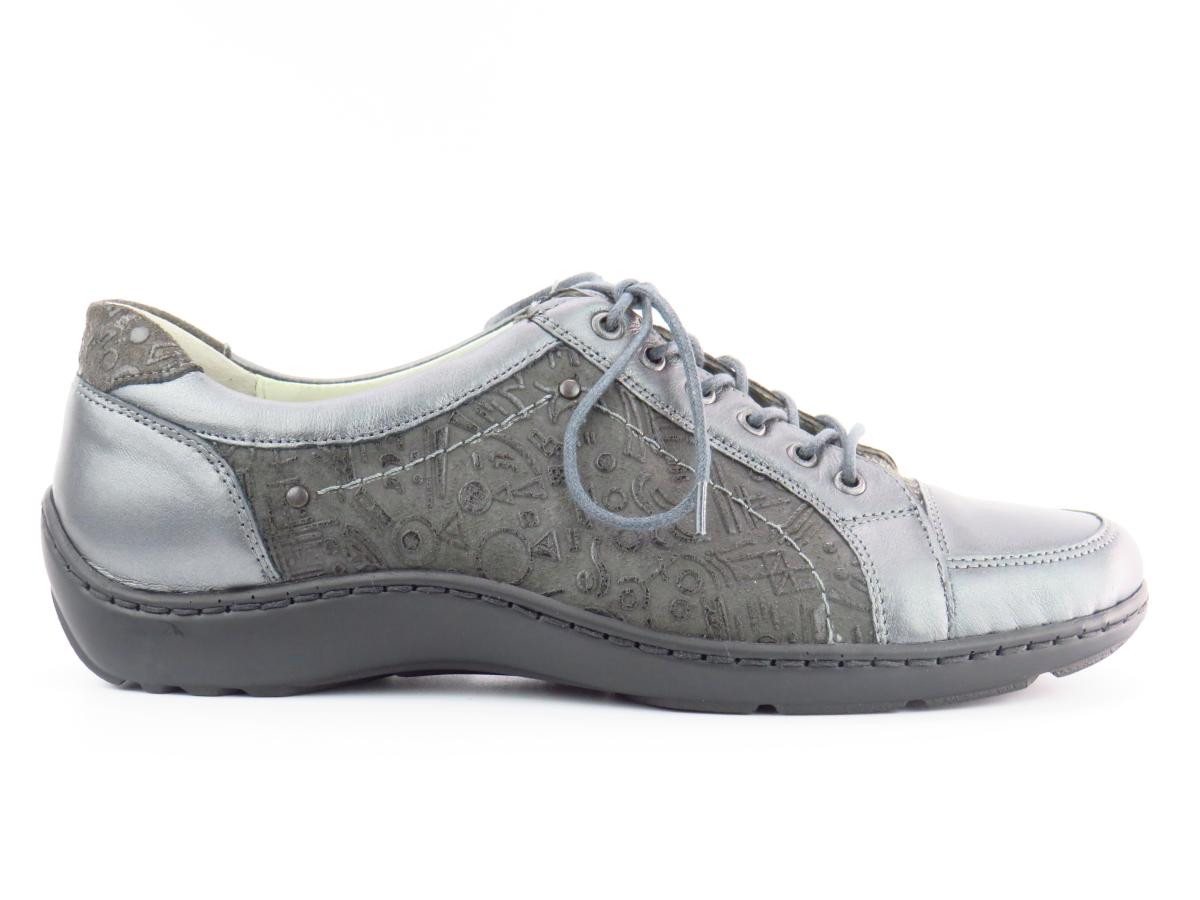 Waldläufer Memphis/Rune asphalt Schnürschuh von Waldläufer