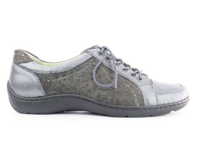 Waldläufer Memphis/Rune asphalt Schnürschuh von Waldläufer