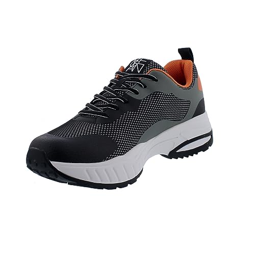 Waldläufer Run Herrensneaker, H+K Pero, schwarz Weiss Grey, Tex, vegan 725952-600-892, Größe 40.5 EU von Waldläufer