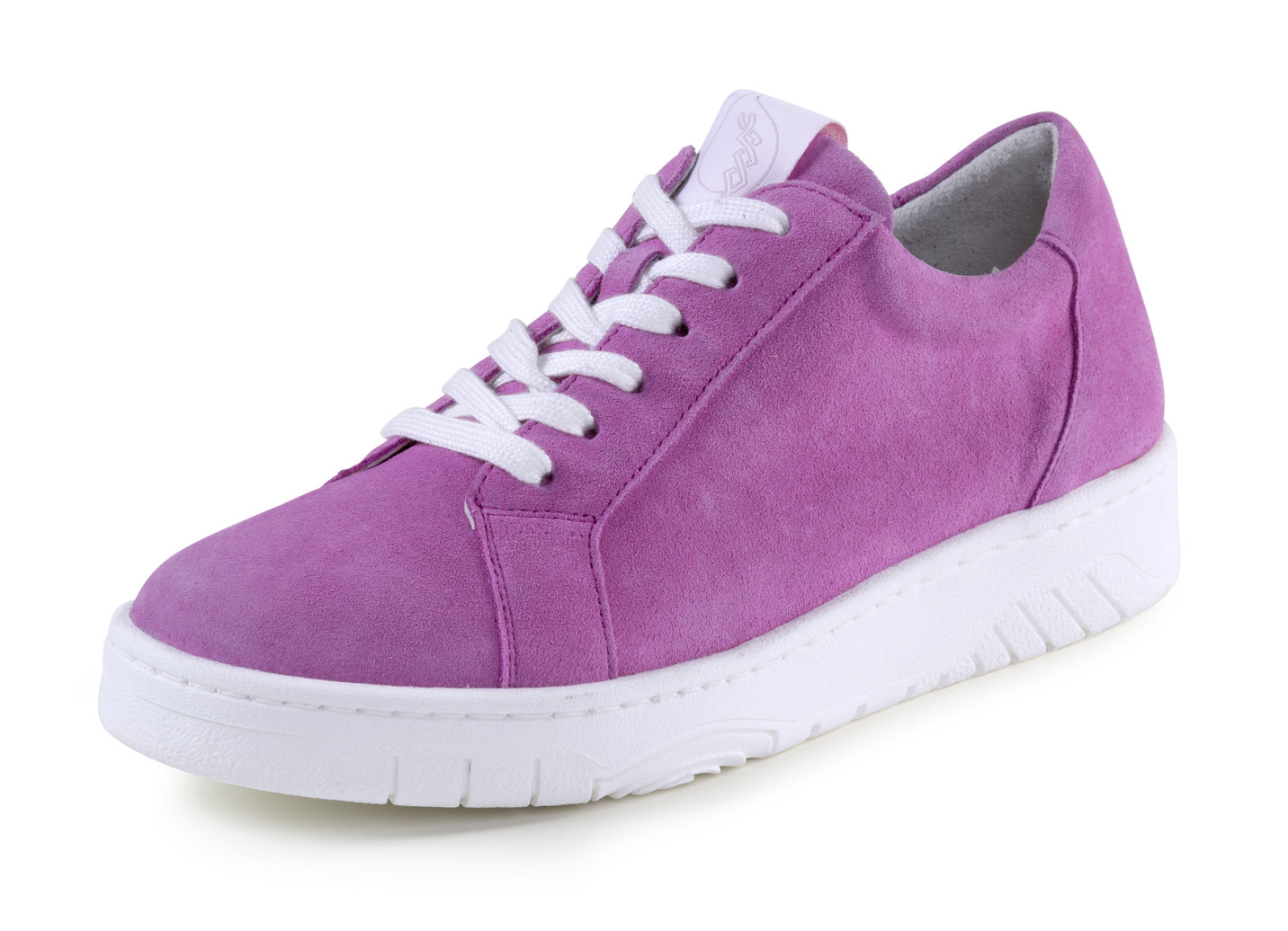 Waldläufer Sneaker aus bestem Veloursleder, Schuhgröße 4, Pink von Waldläufer