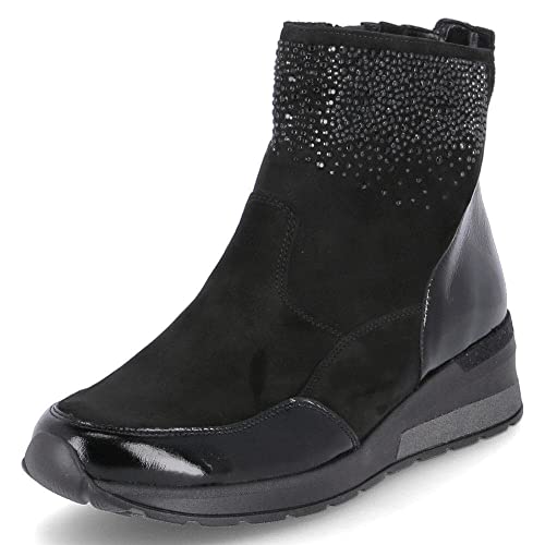 Waldläufer Stiefeletten Schwarz Nubuk/Velour von Waldläufer