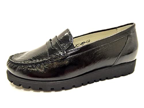 Waldläufer Hegli, Damen Comfort Slipper, schwarz(schwarz), Gr. 5½ von Waldläufer
