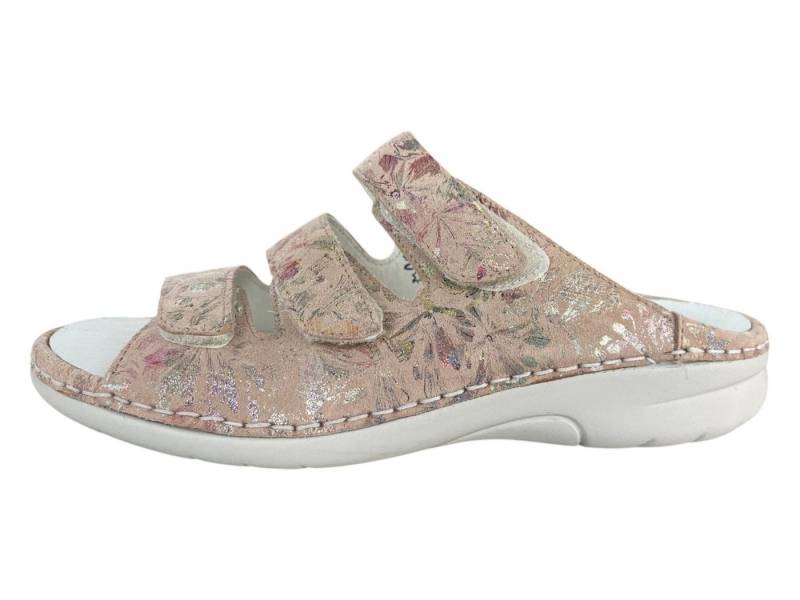 Waldläufer WALDLÄUFER Damen Pantolette GUNNA 204501-168-089 apricot orange rosa Sandale von Waldläufer