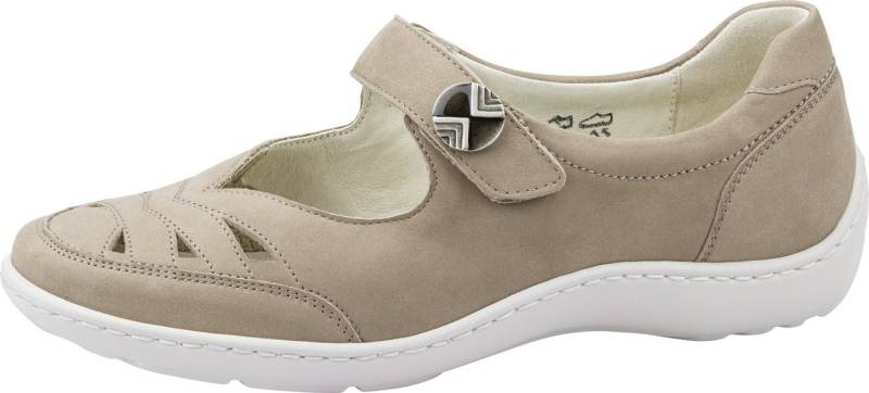 Waldläufer WALDLÄUFER Damen Slipper HENNI 496309-191-294 Denver mantel beige Slipper von Waldläufer