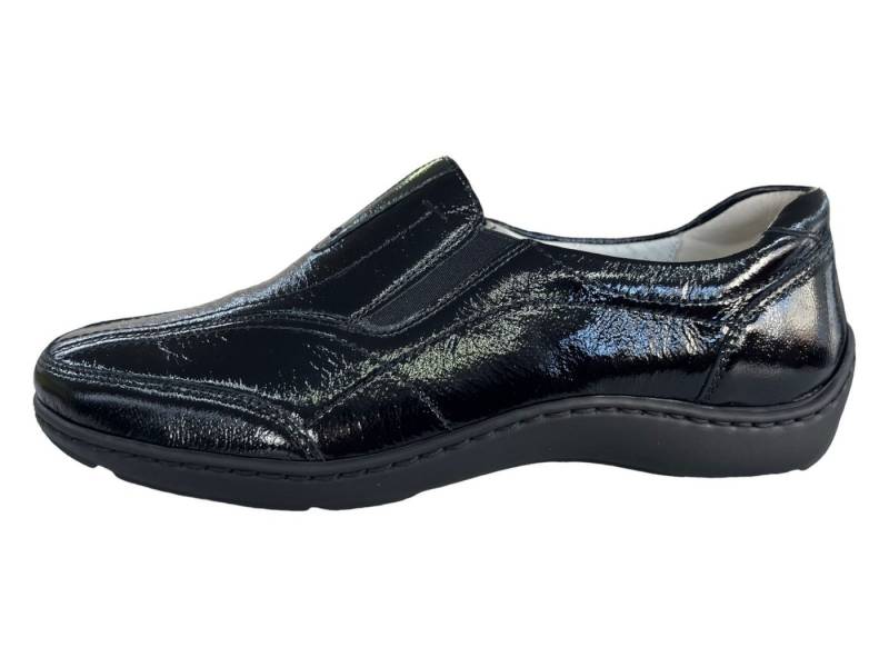 Waldläufer WALDLÄUFER Damen Slipper HENNI 496507-143-001 Taipei schwarz Slipper von Waldläufer