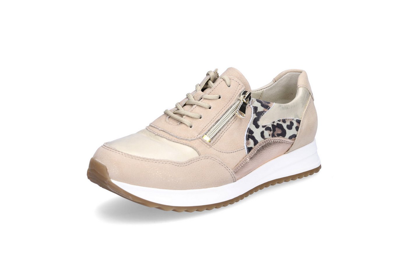 Waldläufer Waldläufer Damen Sneaker Vicky beige leo Sneaker von Waldläufer
