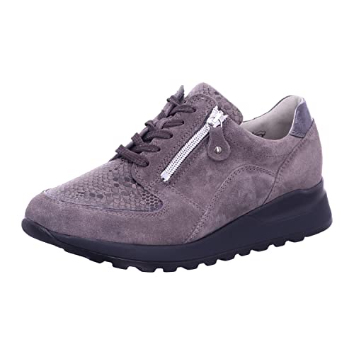 Waldläufer Hiroko Damenschuhe Schnürschuhe Sportive Sneaker Grau Freizeit, Schuhgröße:EUR 40 | UK 6.5 von Waldläufer