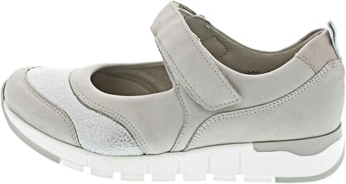 Waldläufer h-Petra Damen Spangenpumps in Grau, Größe 7 von Waldläufer
