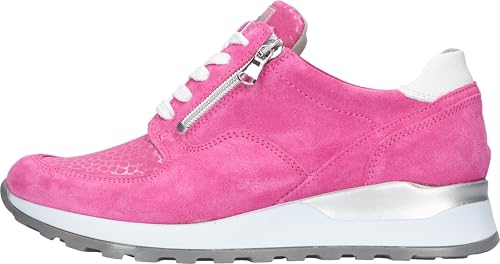 Waldlaufer Hiroko Wide Fit Nubukleder Sneaker, rose, 7 UK Wide von Waldläufer