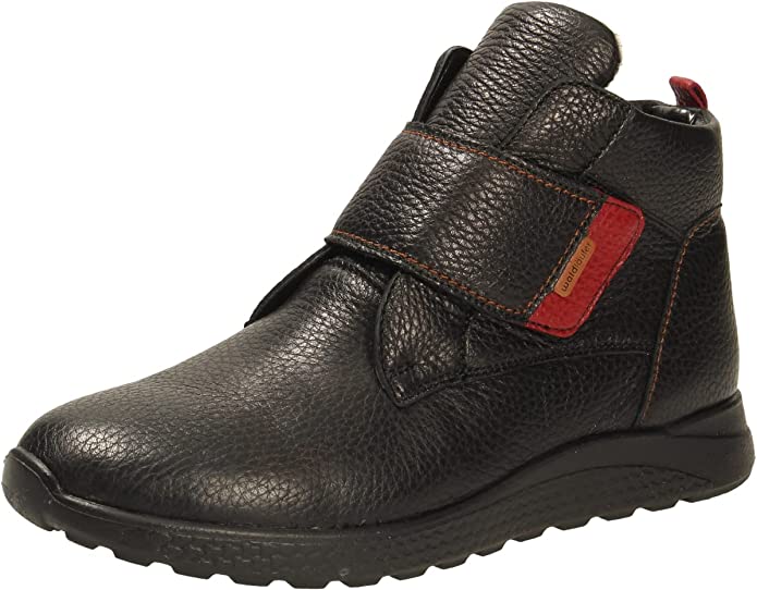 female Schnür-Stiefeletten schwarz 38,5 von Waldläufer