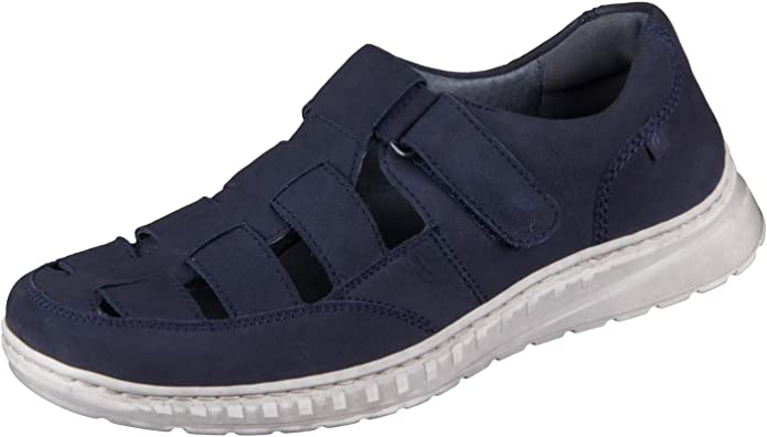 male Sportliche Slipper blau 44,5 von Waldläufer