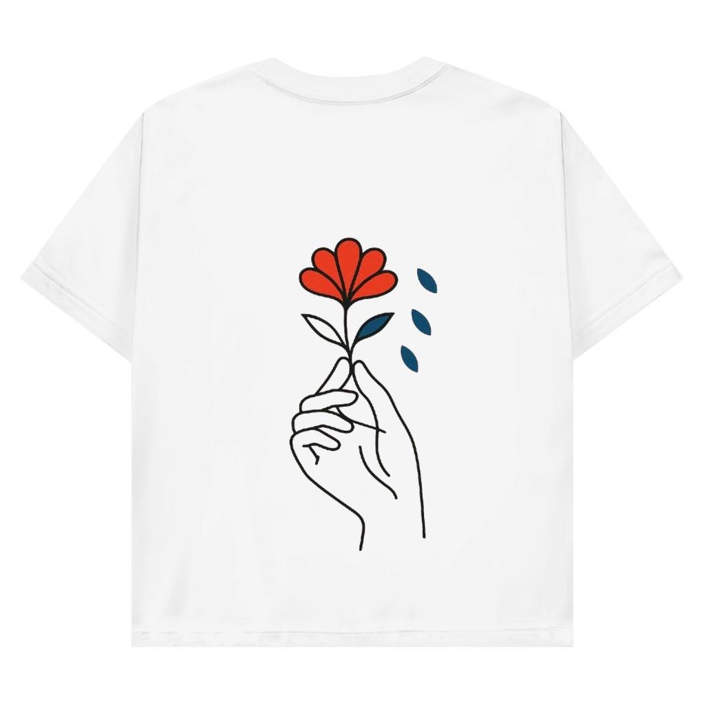 T-Shirt Blume T-Shirt Blume von Waldorra