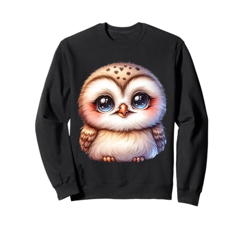 Niedliche Eule mit großen Augen für Kinder Sweatshirt Niedliche Eule mit großen Augen für Kinder Sweatshirt von Waldtiere Kinder Tiermotive Eulenliebhaber