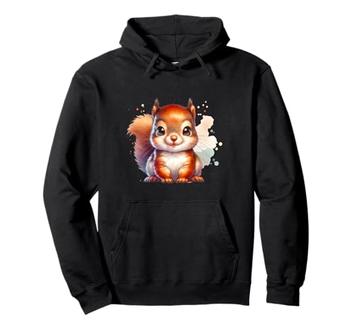 Lustiges Eichhörnchen Kinder Tiermotiv Pullover Hoodie Lustiges Eichhörnchen Kinder Tiermotiv Pullover Hoodie von Waldtiere Naturfreunde Geschenkideen Kinder