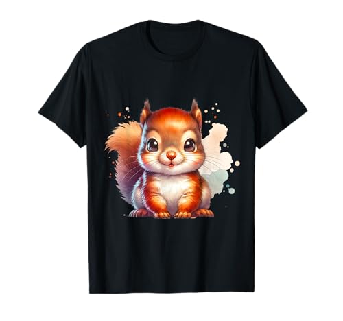 Lustiges Eichhörnchen Kinder Tiermotiv T-Shirt Lustiges Eichhörnchen Kinder Tiermotiv T-Shirt von Waldtiere Naturfreunde Geschenkideen Kinder