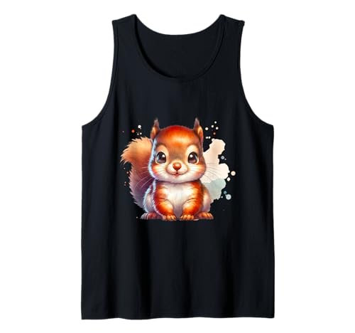 Lustiges Eichhörnchen Kinder Tiermotiv Tank Top Lustiges Eichhörnchen Kinder Tiermotiv Tank Top von Waldtiere Naturfreunde Geschenkideen Kinder