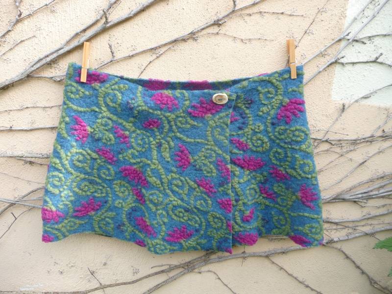 Walkrock Cacheur Hüftschmeichler Wollrock Wollwalk von Waldweide