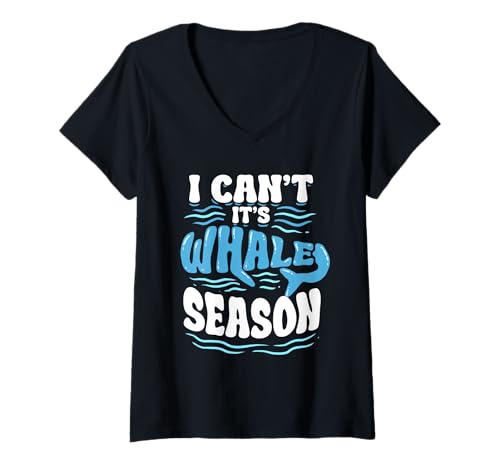Damen Walbeobachtung Whale Watching It's Whale Season T-Shirt mit V-Ausschnitt Damen Walbeobachtung Whale Watching It's Whale Season T-Shirt mit V-Ausschnitt von Wale Walfisch Walbeobachtung Walbeobachter