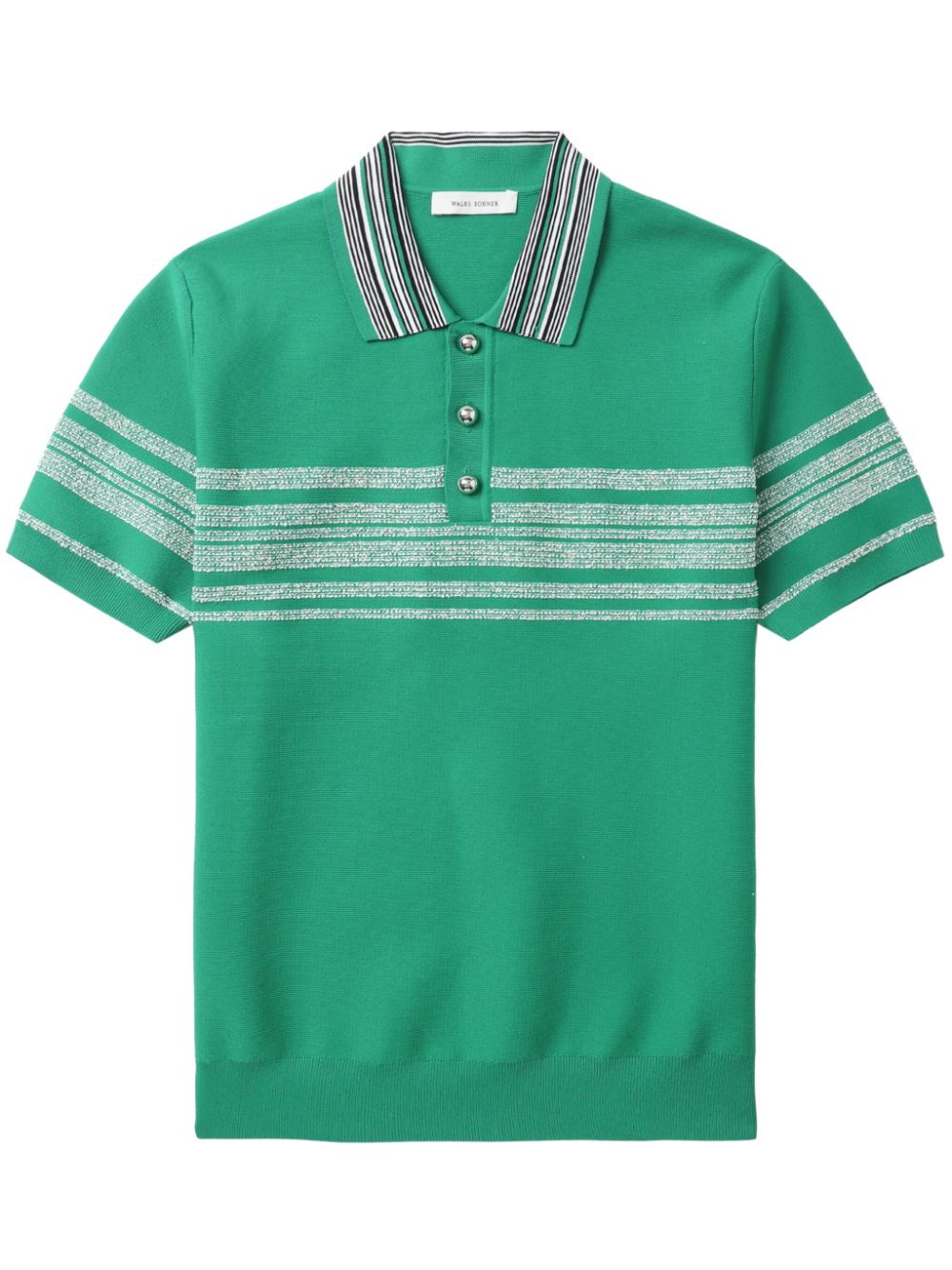 Wales Bonner Gestreiftes Poloshirt - Grün von Wales Bonner