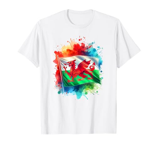 Wales Drachenflagge Walisische Flagge Cymru Kinder Jungen Mädchen Frauen Männer T-Shirt Wales Drachenflagge Walisische Flagge Cymru Kinder Jungen Mädchen Frauen Männer T-Shirt von Wales Dragon Flag Welsh Apparel