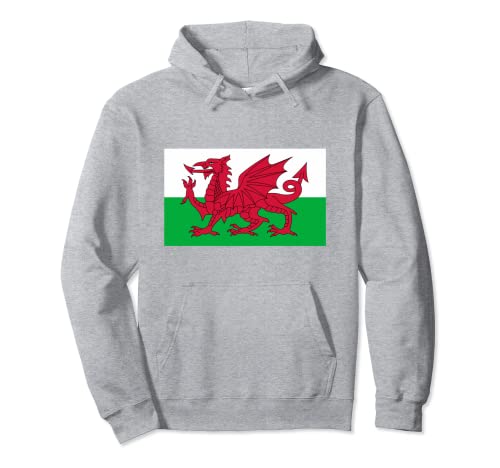 Walisische Flagge Vereinigtes Königreich Damen Herren Wales Pullover Hoodie von Wales Fahne Waliser Frauen Männer Kinder Fun Wales