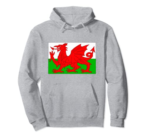 Walisische Flagge Vereinigtes Königreich Damen Herren Wales Pullover Hoodie von Wales Fahne Waliser Frauen Männer Kinder Fun Wales
