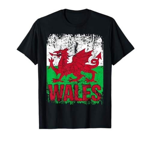 WALES Flagge | Damen Herren Kinder | WALES T-Shirt WALES Flagge | Damen Herren Kinder | WALES T-Shirt von Wales Family Shop
