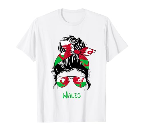 Wales-Mädchen-Flagge, walisisches Mädchen T-Shirt Wales-Mädchen-Flagge, walisisches Mädchen T-Shirt von Wales Girl Welsh girl Wales woman flag