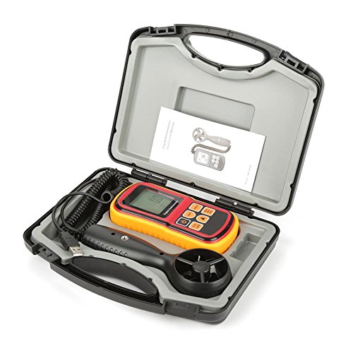 GM8901 Handheld Digital LCD Wind Geschwindigkeits Messer Anemometer Luft Geschwindigkeits Messer Messgerät mit Hintergrund Beleuchtung zur Messung von Wind Geschwindigkeit, Temperatur und Wind Chill von Walfront