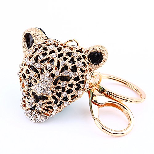 Walfront Leopard Keychain, Mode Anhänger für Handtasche, Schlüsselanhänger Leopard Personalisiert Handtaschen Anhänger von Walfront