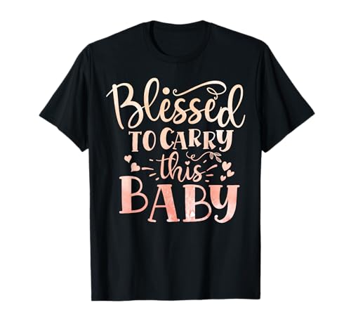 Blessed to Carry This Baby Inspirational Pregnancy Zitat T-Shirt Blessed to Carry This Baby Inspirational Pregnancy Zitat T-Shirt von Walk The Hound BabyJ oyful Journey Co.