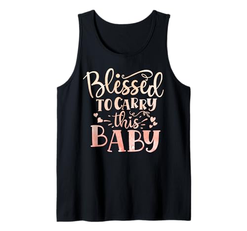 Blessed to Carry This Baby Inspirational Pregnancy Zitat Tank Top Blessed to Carry This Baby Inspirational Pregnancy Zitat Tank Top von Walk The Hound BabyJ oyful Journey Co.