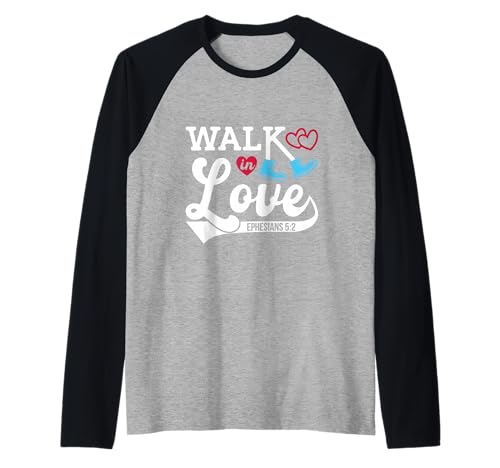 Walk in Love, Frauen und Jugend Raglan Walk in Love, Frauen und Jugend Raglan von Walk in Love | Christian Faith