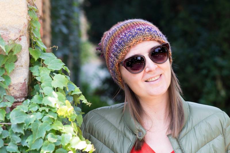 Ombre Strickmütze Frau Wintermütze Warme Mütze Weihnachtsgeschenk Für von WalkAndWarmHats