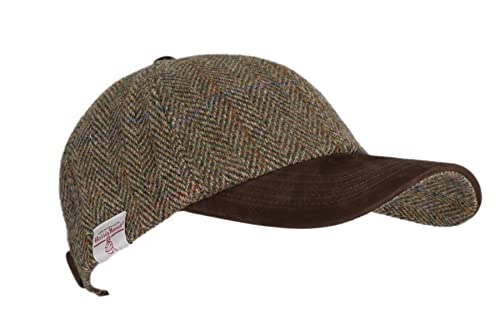 WALKER AND HAWKES Brungton - Basecap aus Harris-Tweed - Schirm aus Leder - Moosgrün - Einheitsgröße WALKER AND HAWKES Brungton - Basecap aus Harris-Tweed - Schirm aus Leder - Moosgrün - Einheitsgröße von WALKER AND HAWKES