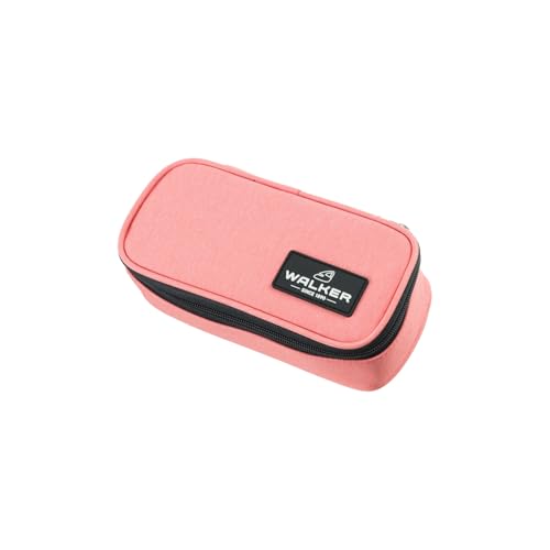 Walker Unisex Lifestyle Peach 49257-026-Lifestyle Pencil Box, Federmappe mit geräumigem Hauptfach und doppelseitiger Trennwand mit 20 Stiftfächern, Wasser-und schmutzabweisend, 21 x 10 x 6 cm von Walker