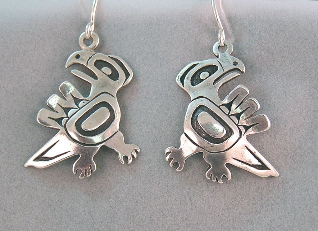 sterling Adler Ohrringe, Design 604 Ist 1 Zoll Lang Und 1/4 Breit. Kommt An Ohrring Haken sterling Adler Ohrringe, Design 604 Ist 1 Zoll Lang Und 1/4 Breit. Kommt An Ohrring Haken von WalkerGoldsmiths