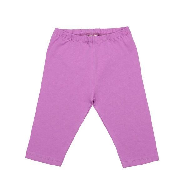 Kinder 3/4-Leggings GOTS-zertifiziert aus Bio-Baumwolle lila „Dewberry“ – Walkiddy von Walkiddy