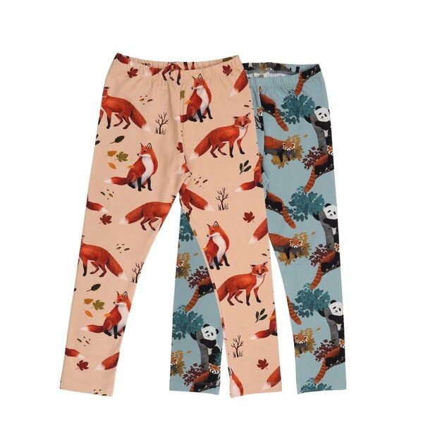 Kinder Leggings Multipack Red Foxes aus weicher Baumwolle von Walkiddy von Walkiddy