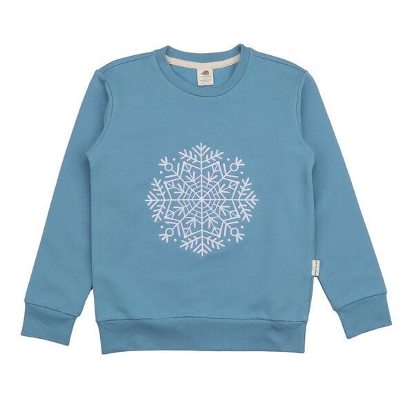 Kinder Sweatshirt GOTS-zertifiziert aus Bio-Baumwolle hellblau mit Mandala-Motiv – Walkiddy von Walkiddy