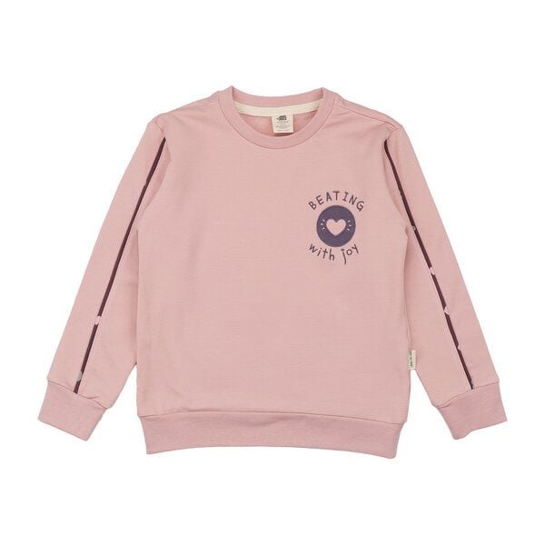 Kinder Sweatshirt GOTS-zertifiziert aus Bio-Baumwolle rosé mit Katzen-Motiv „Cute Cats“ – Walkiddy von Walkiddy