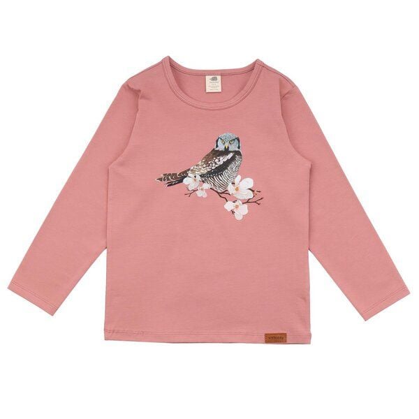 Langarmshirt Kinder Bio-Baumwolle pink - Walkiddy Owl Friends von Walkiddy