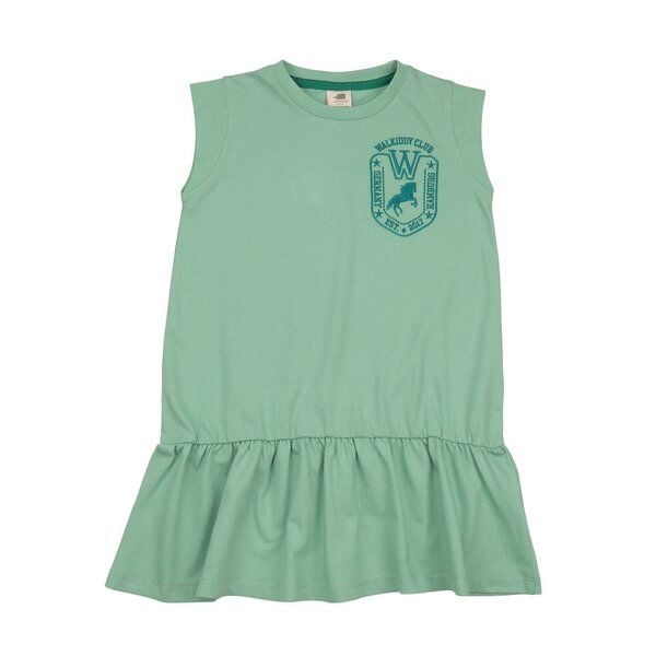 Mädchenkleid „Meadow“ Hellgrün aus Bio-Baumwolle – Walkiddy von Walkiddy