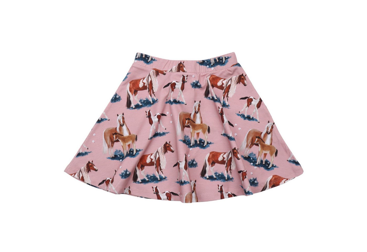 Walkiddy A-Linien-Rock Walkiddy Rock Rosa Horses Pferde Alloverprint 110 von Walkiddy