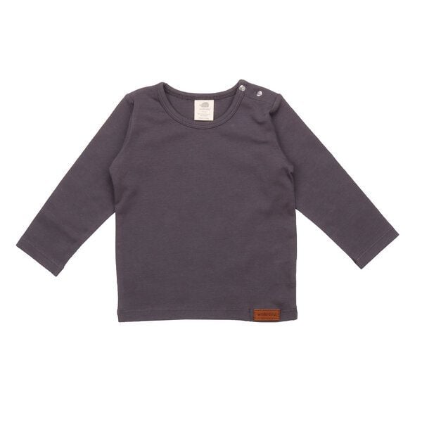 Langarmshirt Anthrazit Bio Baumwolle - Walkiddy, nachhaltig & umweltfreundlich für Babys & Kinder, GOTS-zertifiziert, hautfreundlich, stilvolles Design. von Walkiddy